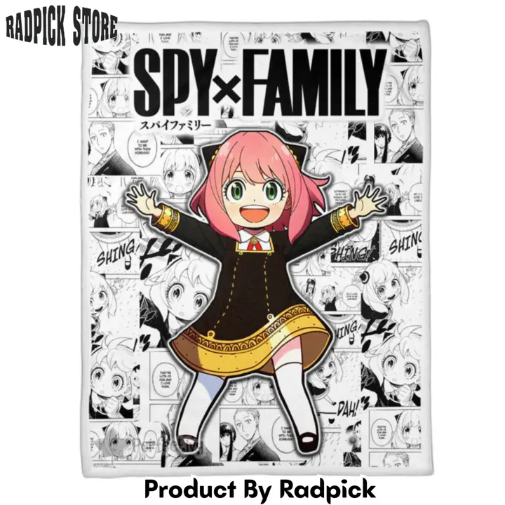 Anya forger blanket custom manga style gifts for fans  rp0150673